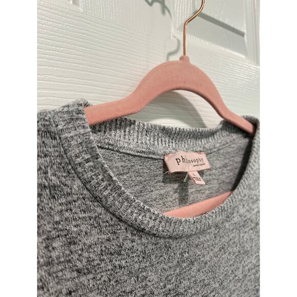 Philosophy soft long sleeve heather grey top women's size large (L) - Picture 3 of 6